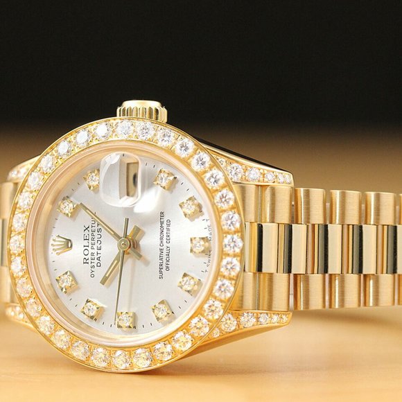 Rolex President 18k Datejust Ladies Watch w/ factory box and hang tag! - Picture 3 of 6